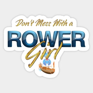 Rower Girl Sticker